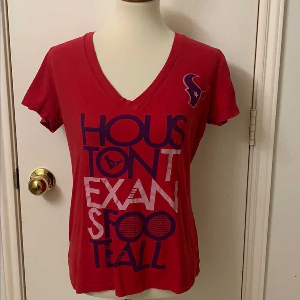Houston Texans red XL Women's Short Sleeve‎ Tee